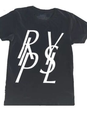 Charcoal Grey Graphic Short Sleeve Tee with White Logo